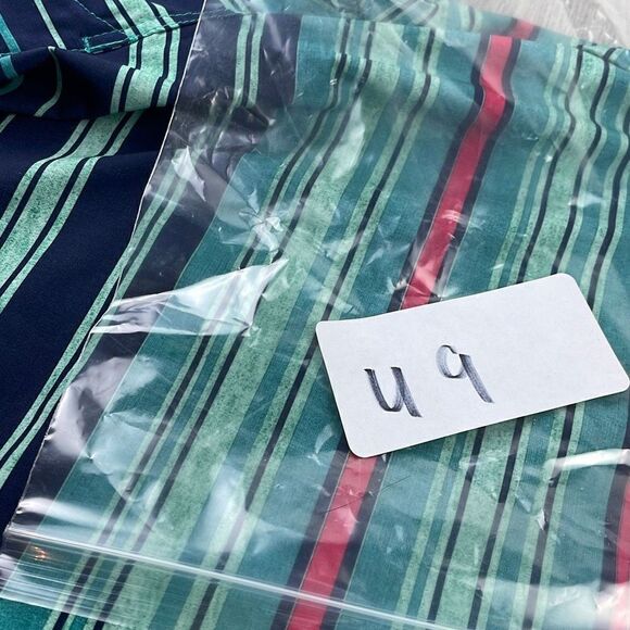 Ocean Pacific FLEX 4-way Stretch Pin Striped Board Shorts Blue Green 40 - Picture 10 of 10